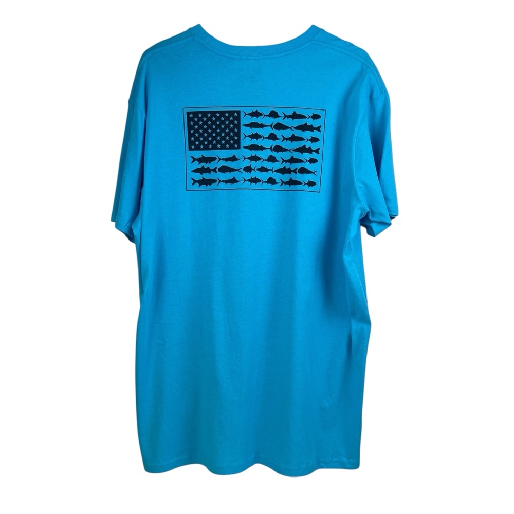 Columbia PFG blue lightweight double sided t-shirt NWT Men’s Size XL